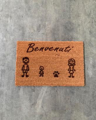 ZERBINO TAPPETO "BENVENUTI"