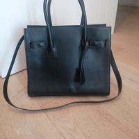 borsa pelle nera