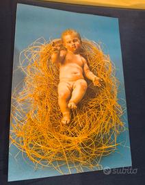stampa su presepe napoletano storico Gesù Bambino