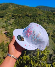 Custom Cappello Bianco New Era Nuovo 7 1/2 59.6 cm