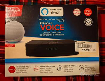 DIGIQUEST VOICE Decoder terrestre con skill Alexa