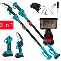 Kit Potatura 4 in 1 Cesoia Motosega 2 Batterie 48v