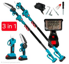 Kit Potatura 4 in 1 Cesoia Motosega 2 Batterie 48v