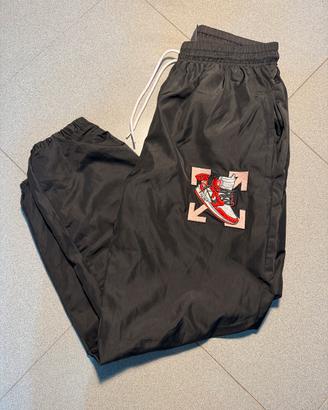 TrackPants Nike con Patch Jordan stile Off-White