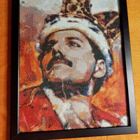 Quadro Freddie Mercury Diamond con cornice