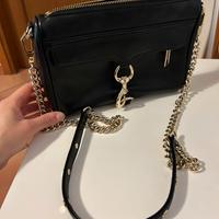 Borsa Rebecca Minkoff nera e argento