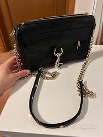 Borsa Rebecca Minkoff nera e argento