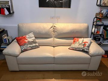 DIVANO IN PELLE 3 POSTI "POLTRONESOFÀ"