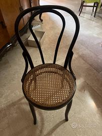Sedia stile thonet in faggio