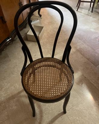 Sedia stile thonet in faggio