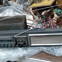 FIAT kit radio d'epoca+cassa ( plancia) + antenna 