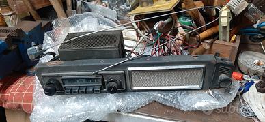 FIAT kit radio d'epoca+cassa ( plancia) + antenna 