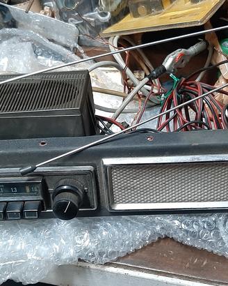 FIAT kit radio d'epoca+cassa ( plancia) + antenna 