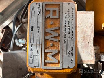 Montacarichi RWM modello 250T2V1