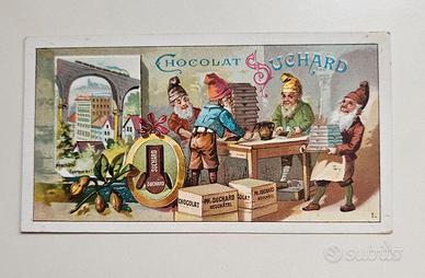 CARTOLINA PUBBLICITARIA ANTICA CIOCCOLATO SUCHARD