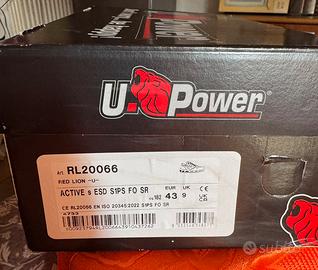 Scarpe antinfortunistiche u power red lion 43
