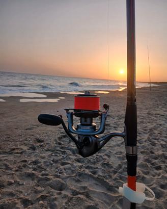 canne surfcasting con mulinelli 