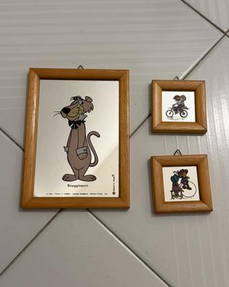 Specchio Snagglepuss Hanna-Barbera e 2 quadretti