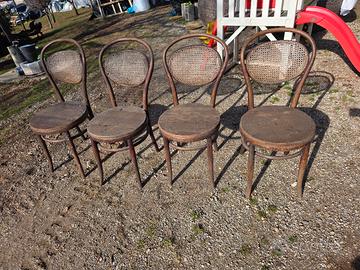 Set di quattro sedie Jacob & Josef Kohn XIX secolo