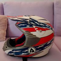 Casco da motocross vintage AXO American Flag**