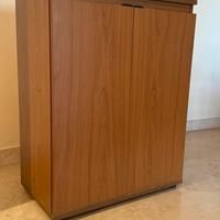 Scarpiera o mobiletto multiuso in legno