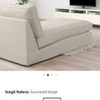 Chaise-longue kivik ikea beige