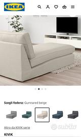 Chaise-longue kivik ikea beige