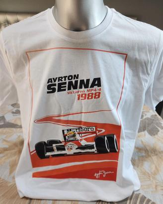 maglietta Ayrton Senna Mclaren 1988