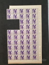 francobolli De Nicola 1945/48 50 cent