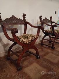 coppia sedie Legno pregiate