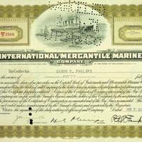 Certificato azionario USA – Titanic - 1930