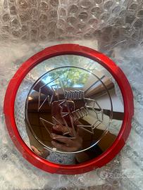 4 borchie copri mozzo originali fiat 500 abarth