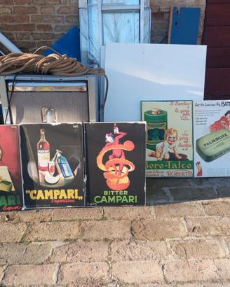 Stampe su tela pubblicità vintage