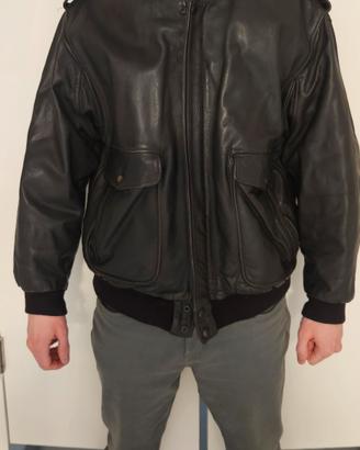 giubbotto Aviator in vera pelle