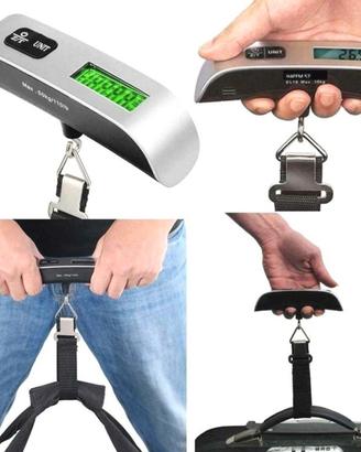 Bilancia digitale per bagagli portatile 50 kg 