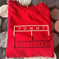Felpa rossa Tommy Hilfigher
