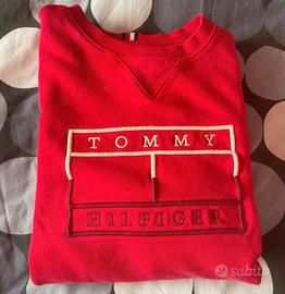 Felpa rossa Tommy Hilfigher