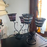 Set candelabri in ferro