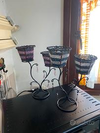 Set candelabri in ferro
