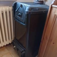 Stufa a legna in acciaio con refrattari 