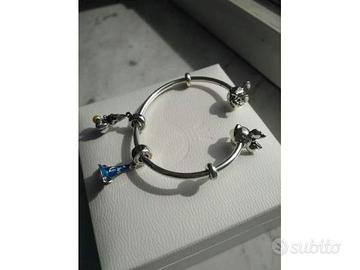 Pandora Bracciale Mickey & Minnie 17,5 e charms