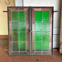 Finestra vetri colorati piombati