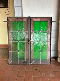 Finestra vetri colorati piombati