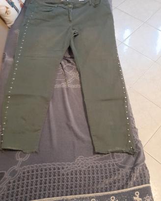 pantaloni fiorella rubino