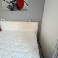 Letto contenitore con doghe