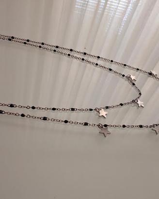 COLLANA DOPPIO GIRO IN ACCIAIO