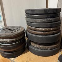 Dischi e bilancieri da palestra