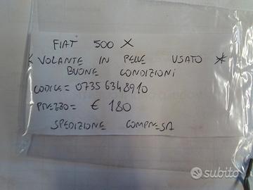 Volante in pelle fiat 500