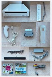 Nintendo Wii Console bianca con giochi