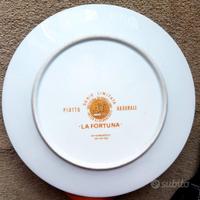 Piatto decorativo porcellana MORBELLI - oro 24 kt❤
